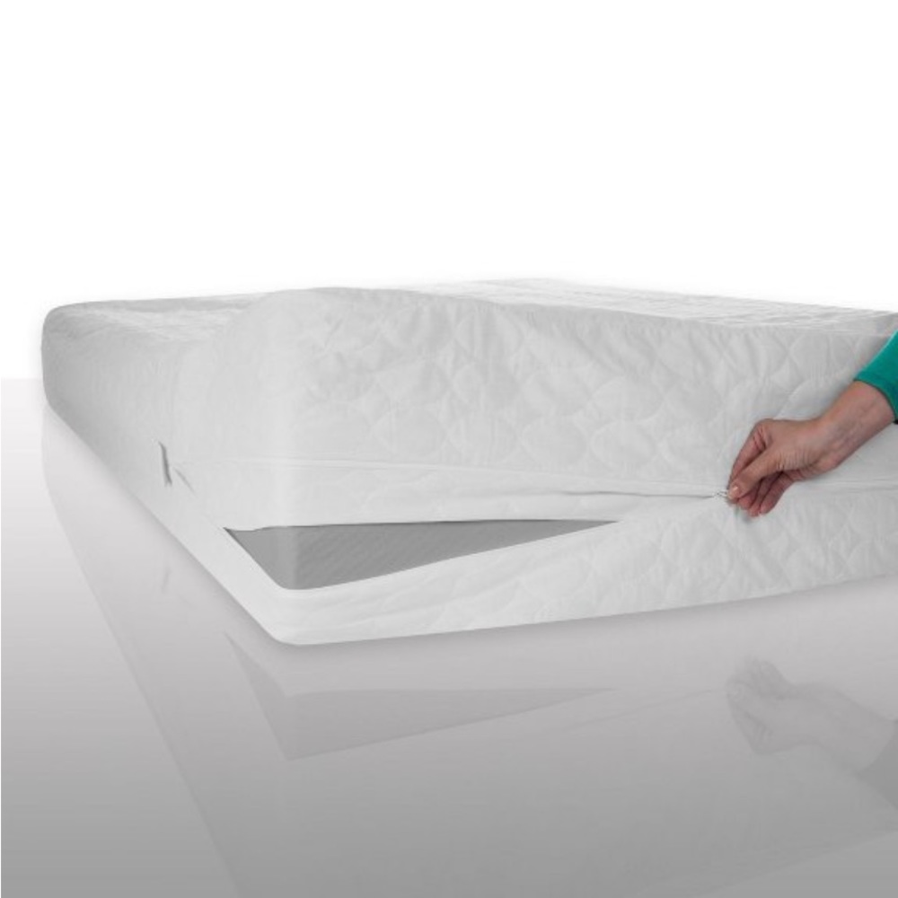 New Queen waterproof bed bug dust mite cotton mattress protector- Bluestone